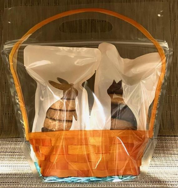 ねことうさぎ柄のバタークッキー詰合せ(2種セット版)(産直)